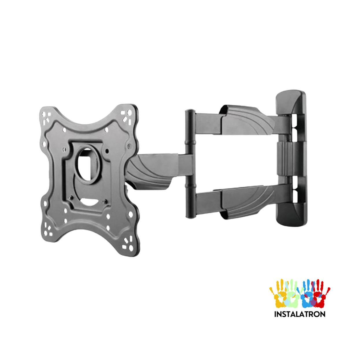 Soporte Articulado hasta 55 pulgadas, con pasacables y tapa Tornillos.
