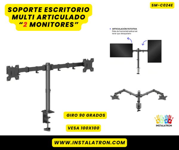 Soporte de escritorio Doble articulado (SM-CO24E)
