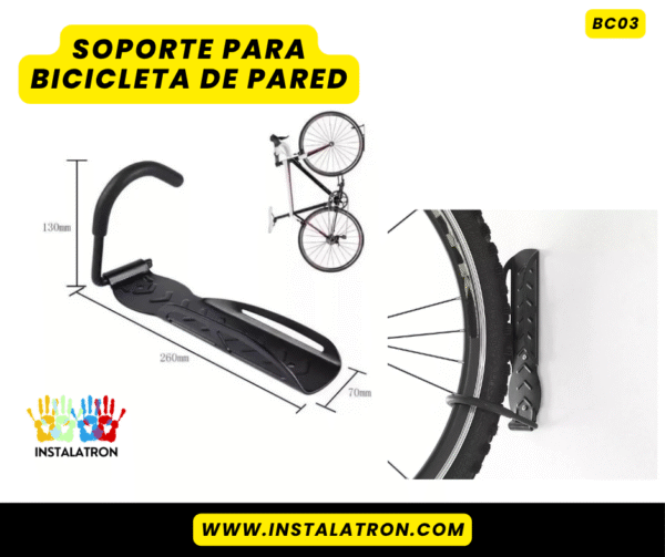 Soporte para bicicleta de pared (Mod BC03)