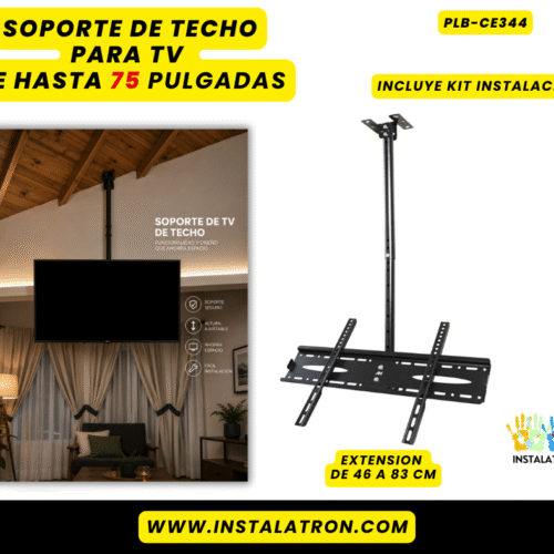 Soporte de techo de hasta 75 Pulgadas